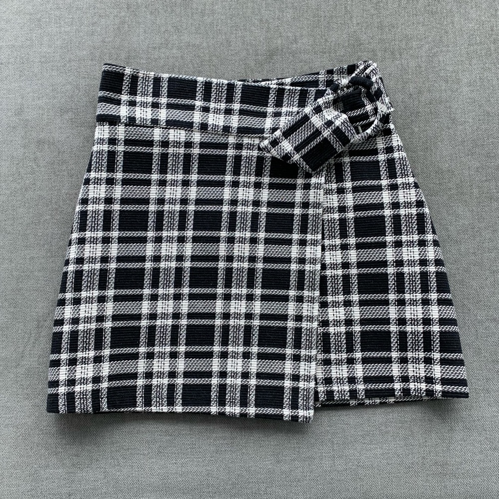 NWT Zara Plaid Mini Skirt